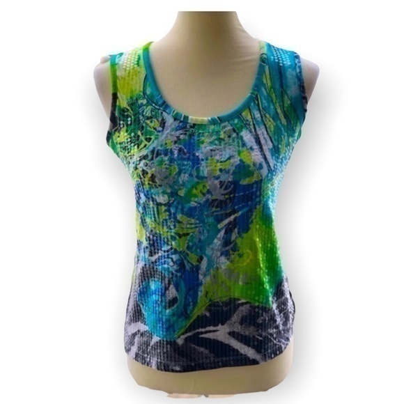 Sleeveless sequence top byTribal - Picture 1 of 7